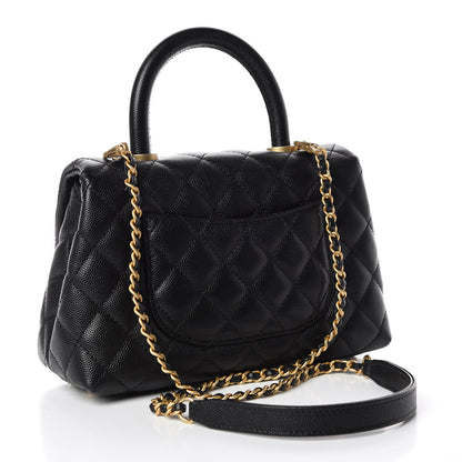 Chanel Caviar Quilted Mini Coco Handle Flap Black 4 of 11
