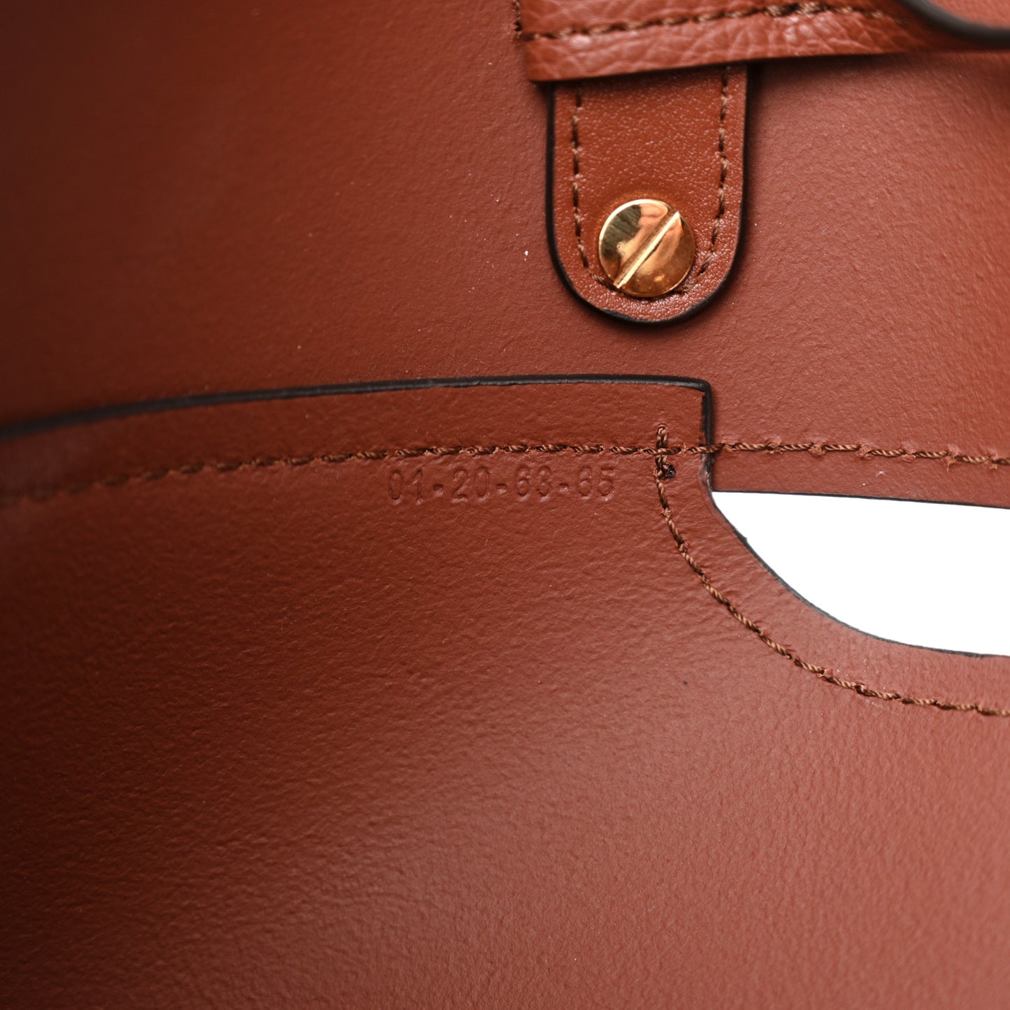 Smooth Grained Calfskin Medium Aby Tote Sepia Brown