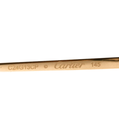 Cartier Metal Rimless C Decor Sunglasses CT0330S Gold Green 5 of 7