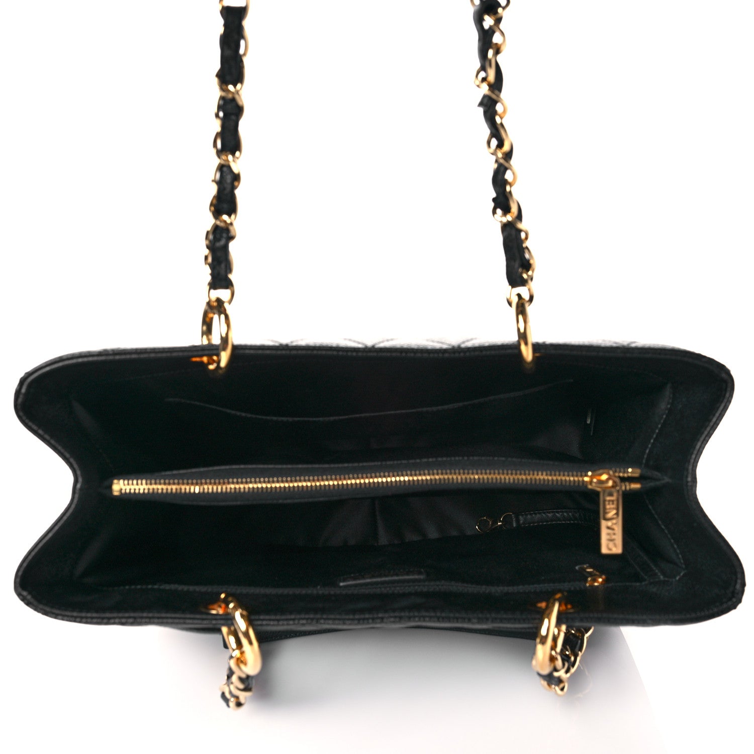 Chanel Caviar Quilted Grand Shopping Tote GST Black 5 of 11
