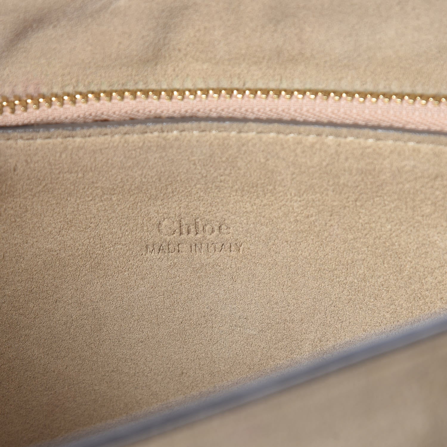 Chloe Suede Calfskin Medium Faye Shoulder Bag Tobacco 7 of 7