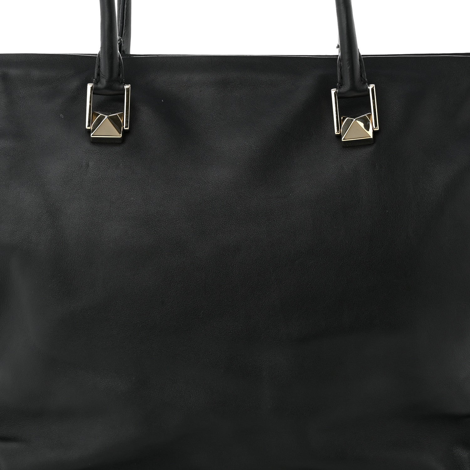 Valentino Garavani Vitello Macro Rockstud Runway Tote Black 7 of 15