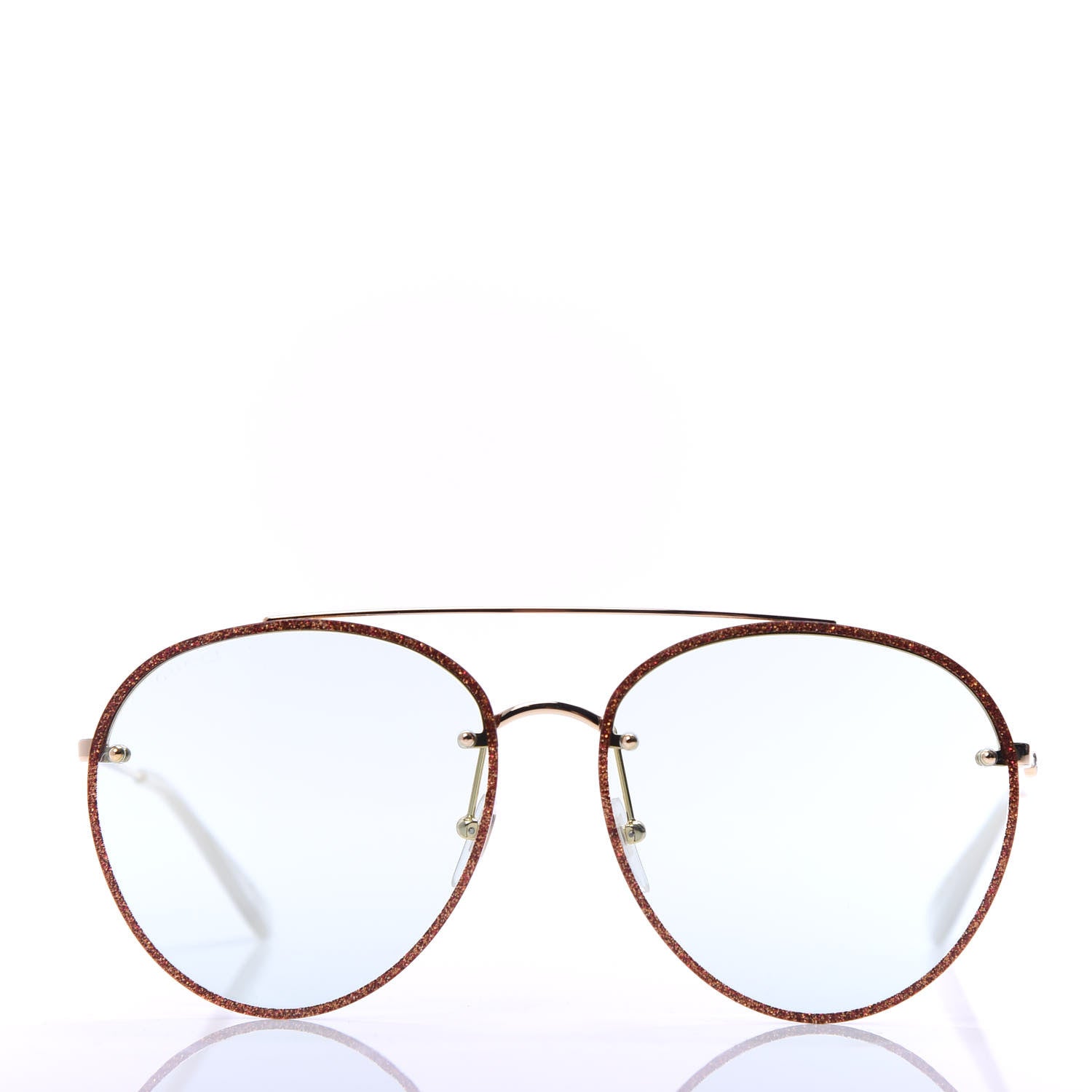 Gucci Glitter Aviator Sunglasses GG0351S Red 2 of 8