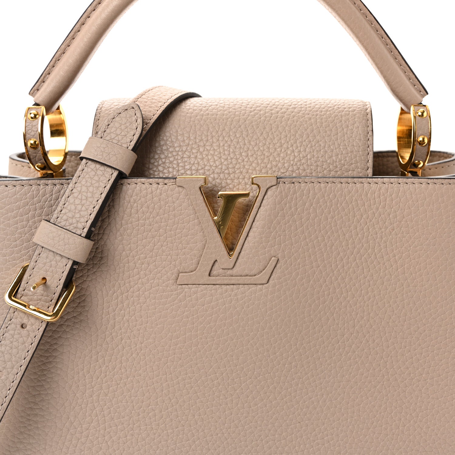 Louis Vuitton Taurillon Capucines PM Galet 12 of 17