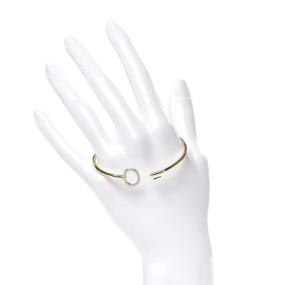 Tiffany 18K Yellow Gold Diamond Keys Wire Bracelet 2 of 5