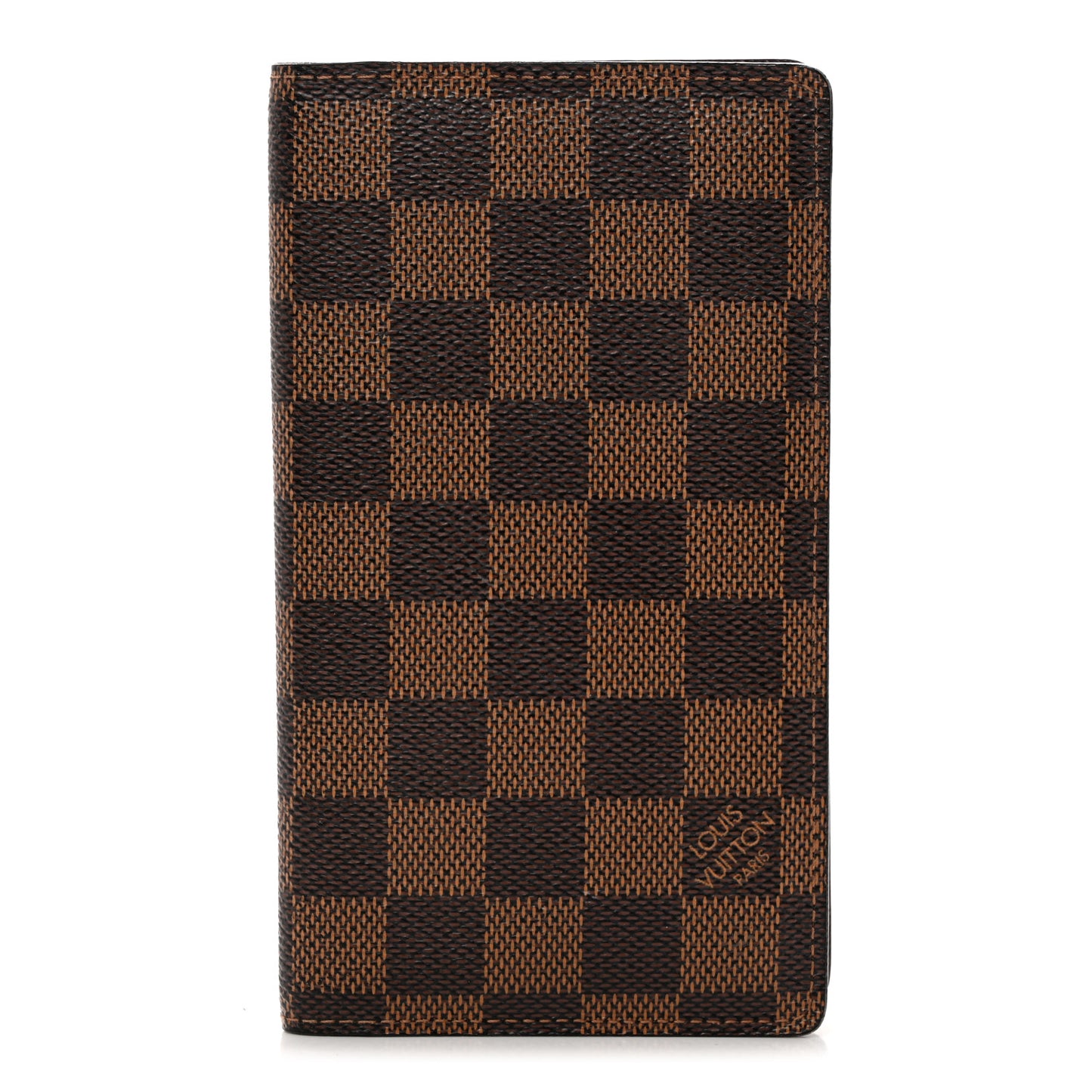 Damier Ebene Checkbook Cover Wallet