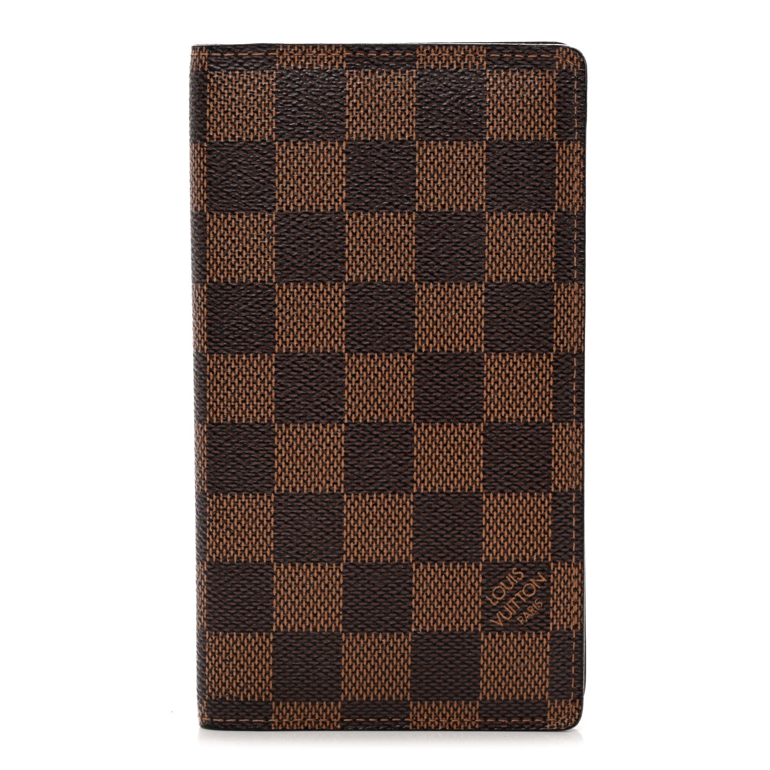 Louis Vuitton Damier Ebene Checkbook Cover Wallet 1 of 13