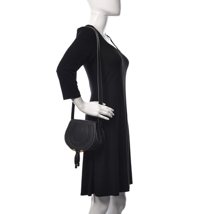 Chloe Calfskin Mini Marcie Round Crossbody Bag Black 2 of 10