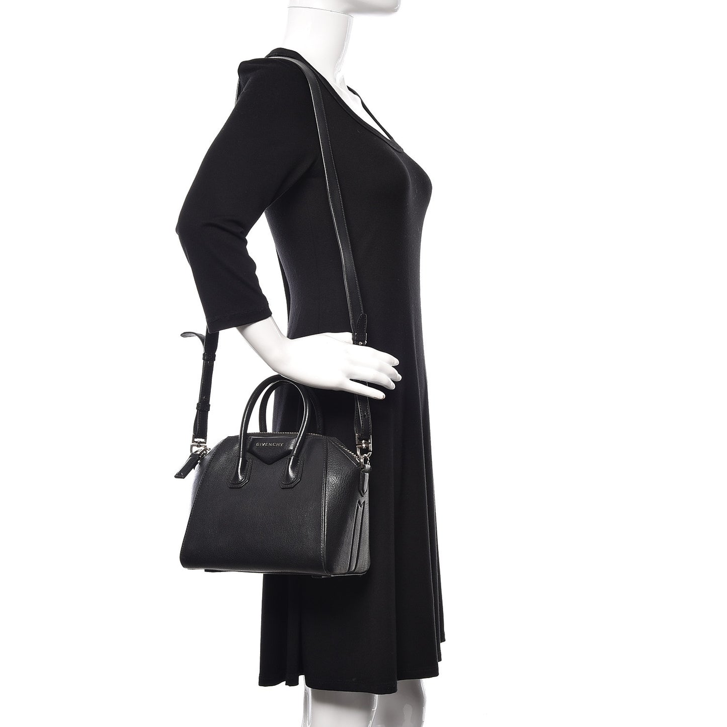 Sugar Goatskin Mini Antigona Black