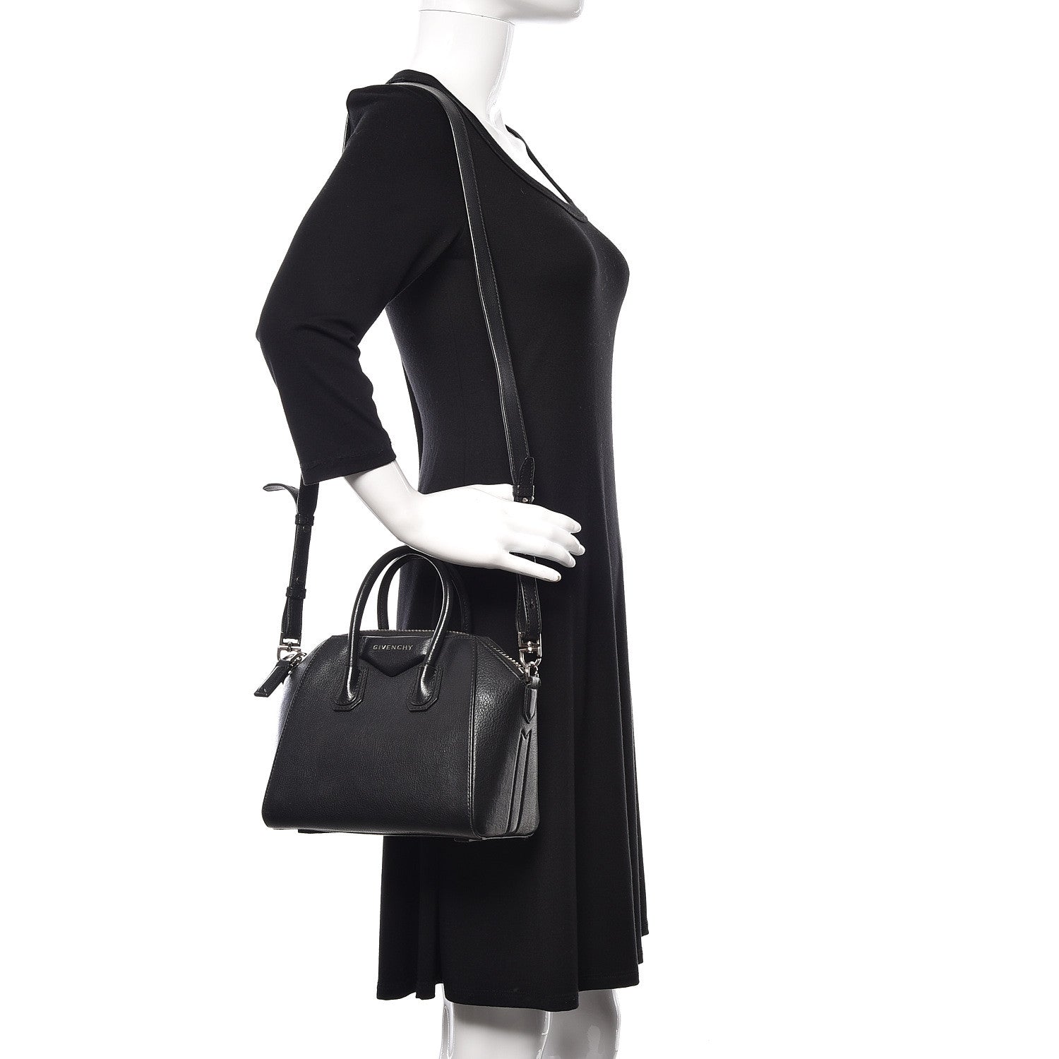 Givenchy Sugar Goatskin Mini Antigona Black 2 of 13