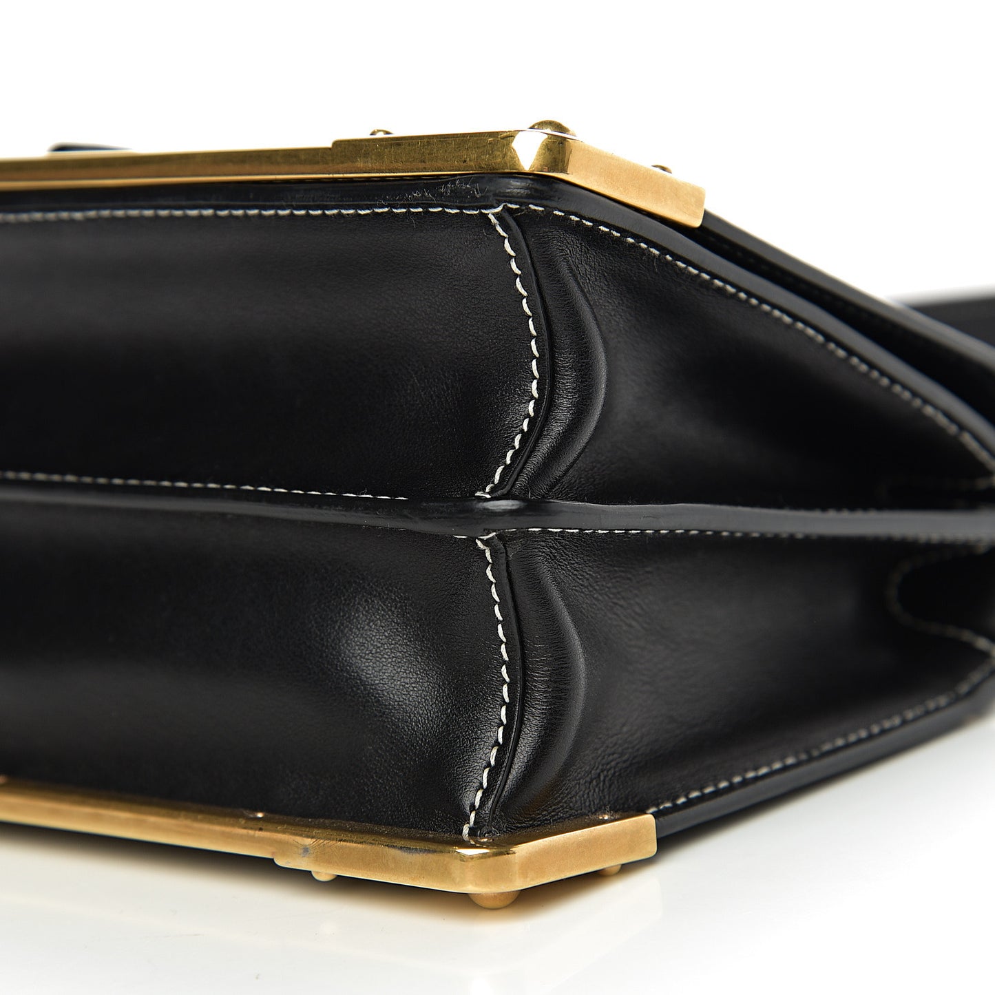 City Calf Saffiano Laser Cut Cahier Bag Black
