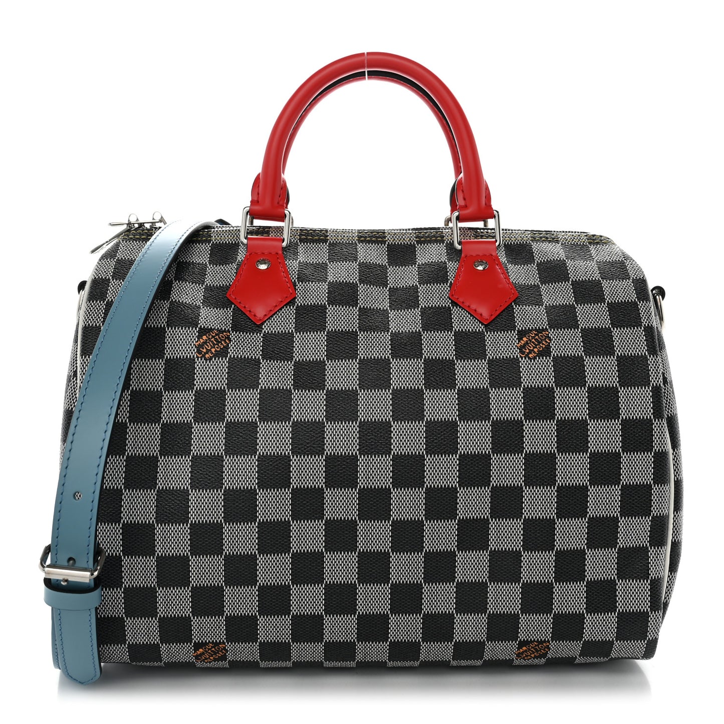 Damier Speedy Bandouliere 30 Black White