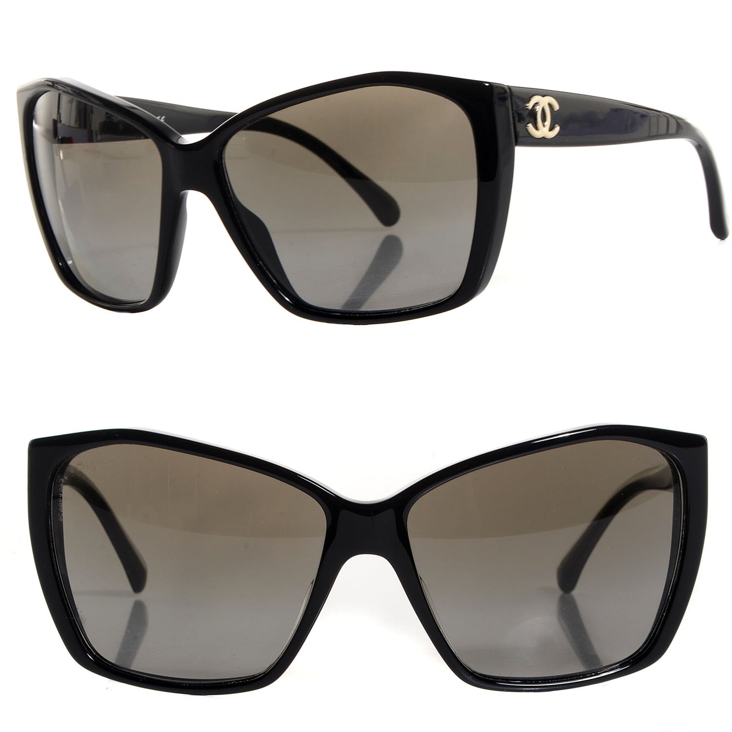 Cat Eye Polarized CC Sunglasses 40867 Black