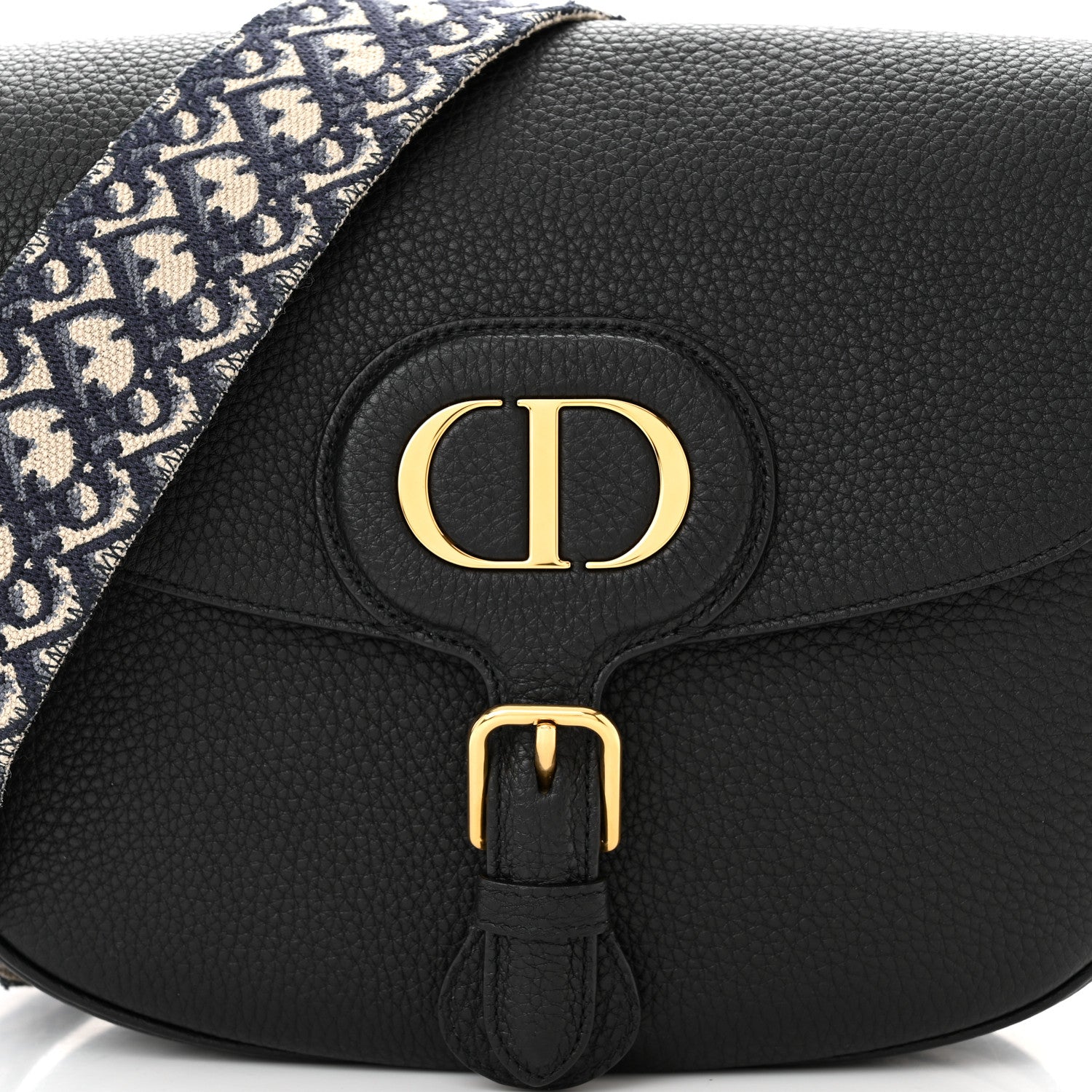 Christian Dior Grained Calfskin Large Bobby Flap Black 7 of 10