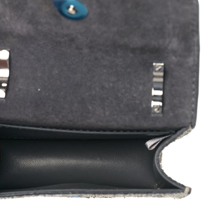Jimmy Choo Coarse Glitter Mini Paris Crossbody Platinum 3 of 8