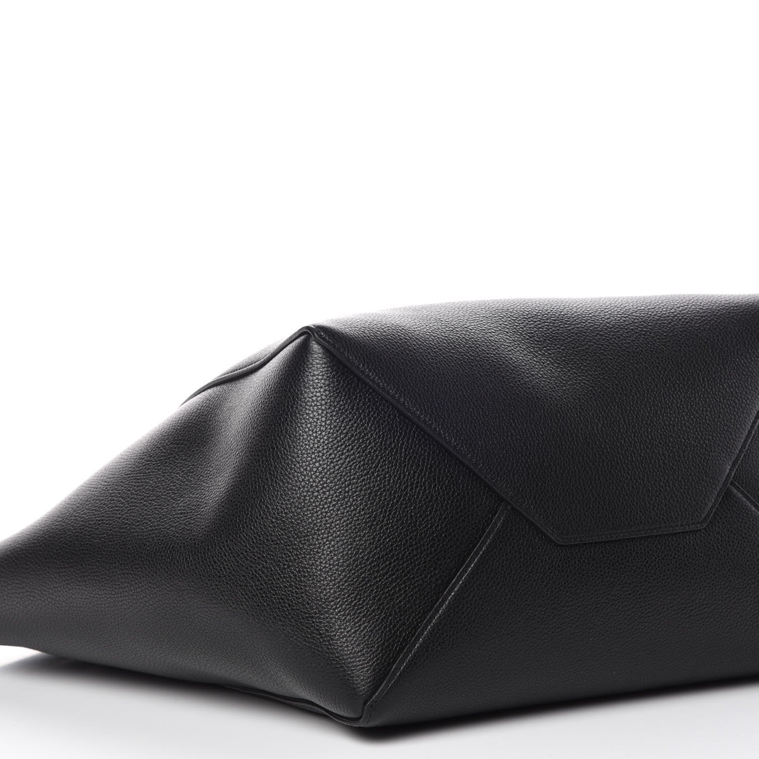 Celine Soft Grained Calfskin Small Belt Cabas Phantom Black 8 of 9