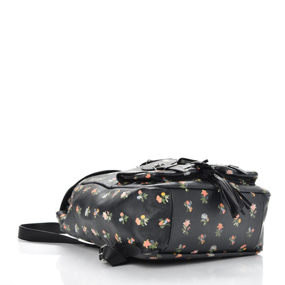 Saint Laurent Calfskin Prairie Flower Printed Festival Backpack Multicolor 4 of 15