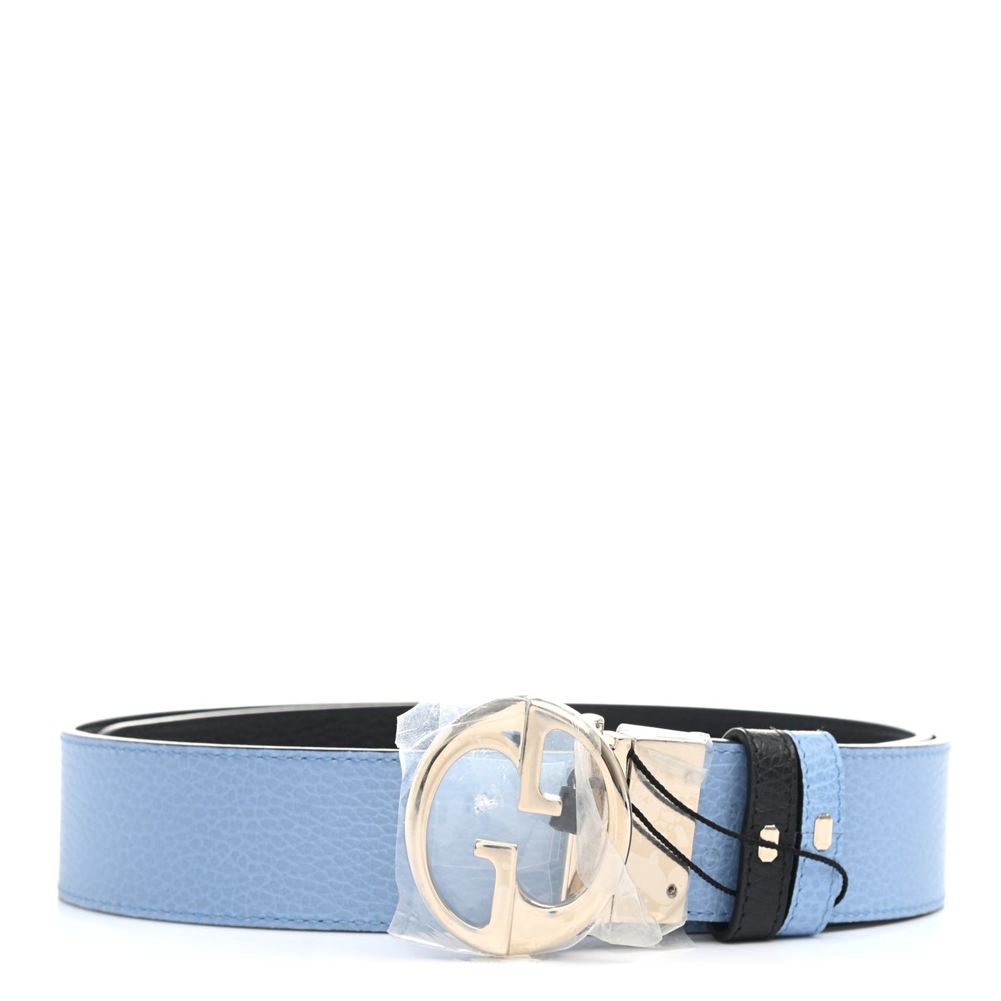 Dollar Calfskin 1973 Reversible Belt 95 38 Black Mineral Blue