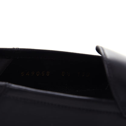 Gucci Goatskin Tiger Embroidered Mens Horsebit Loafers 8.5 Black 10 of 11
