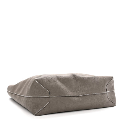 Hermes Taurillon Clemence Double Sens 36 Reversible Tote Gris Perle Etain 4 of 10