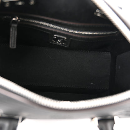 MCM Calfskin Ottomar Monogram Essential Boston Bag Black 5 of 10