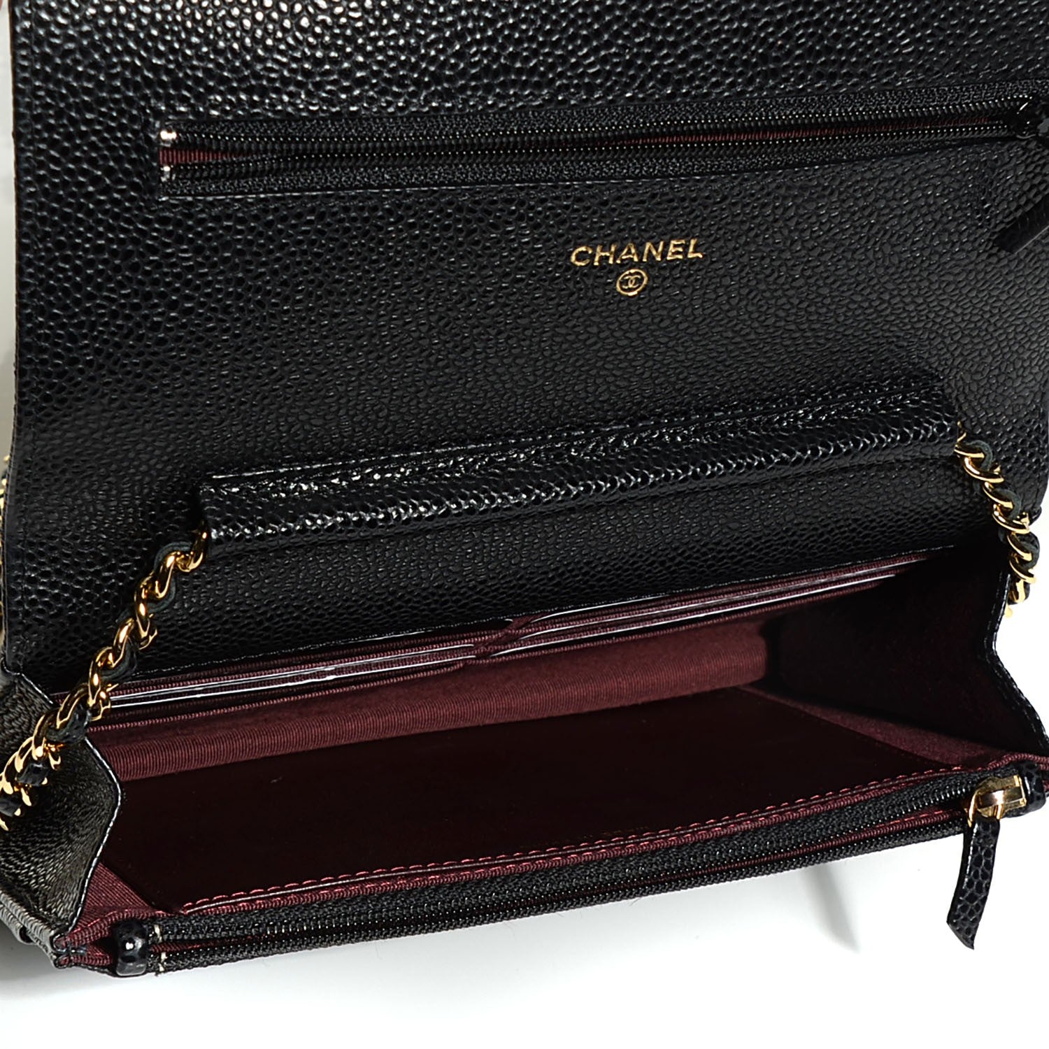 Chanel Caviar Quilted Wallet On Chain WOC Black 6 of 9