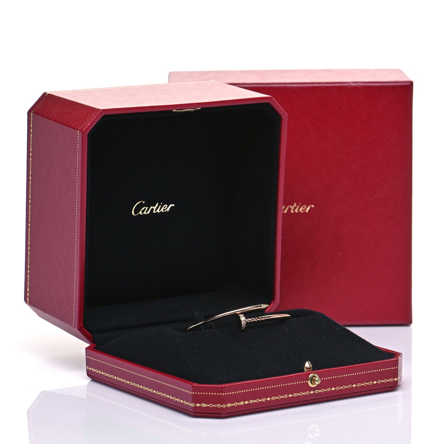 18K Pink Gold Diamond Small Juste Un Clou Bracelet 15