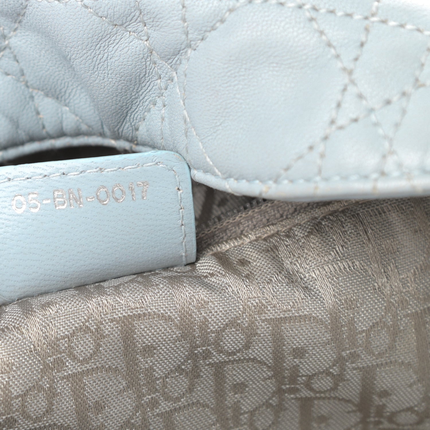 Christian Dior Lambskin Cannage Dior Soft Hobo Light Blue 7 of 15