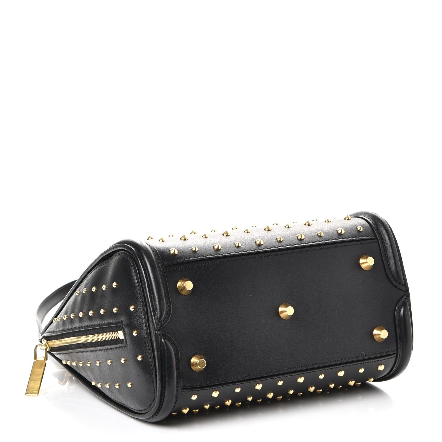 Alexander McQueen Calfskin Studded Small Heroine Black 4 of 9