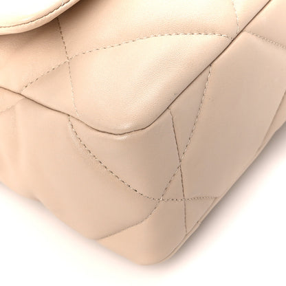 Chanel Lambskin Quilted Medium Chanel 19 Flap Light Beige 10 of 11