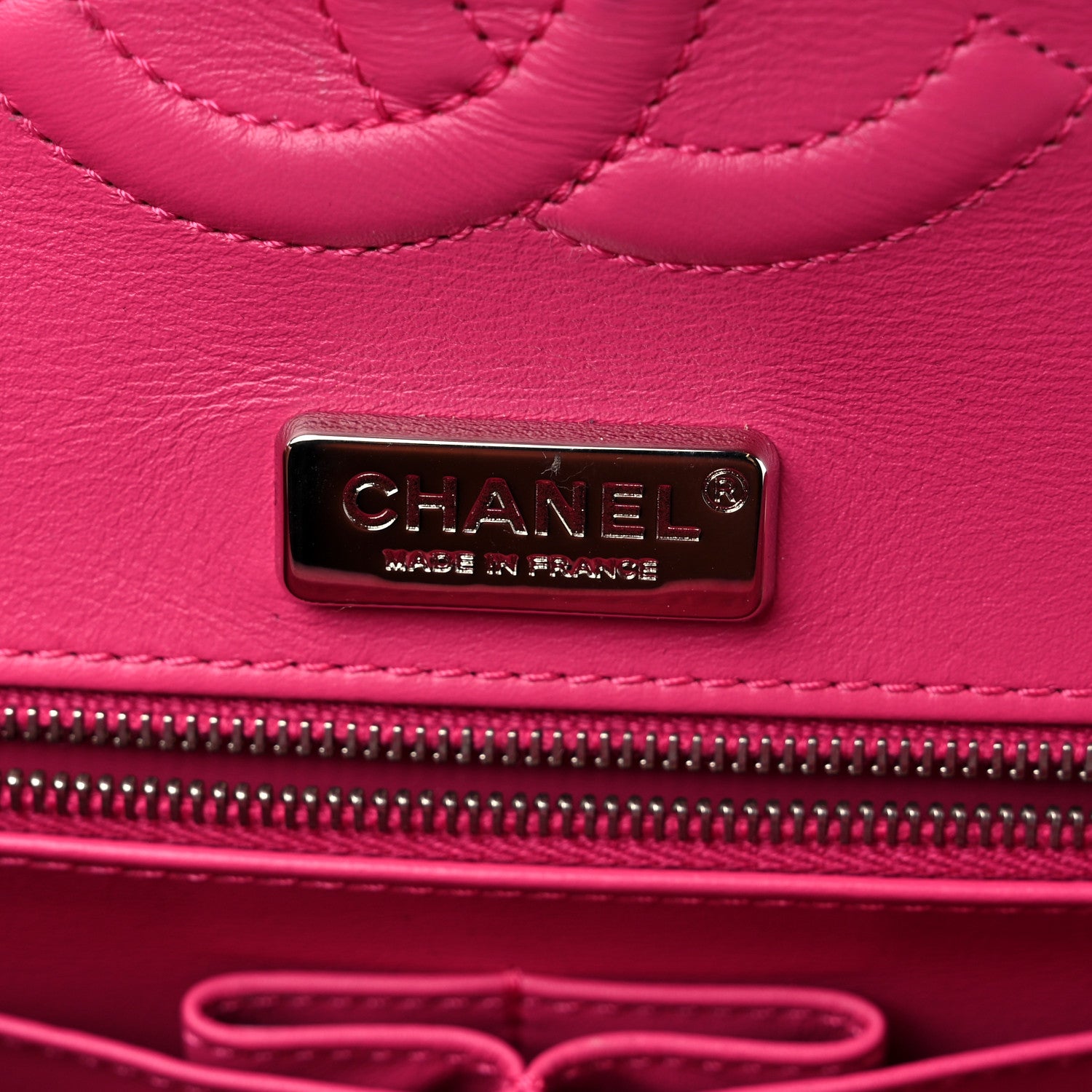 Chanel Metallic Snakeskin Medium Double Flap Blue Pink 6 of 15