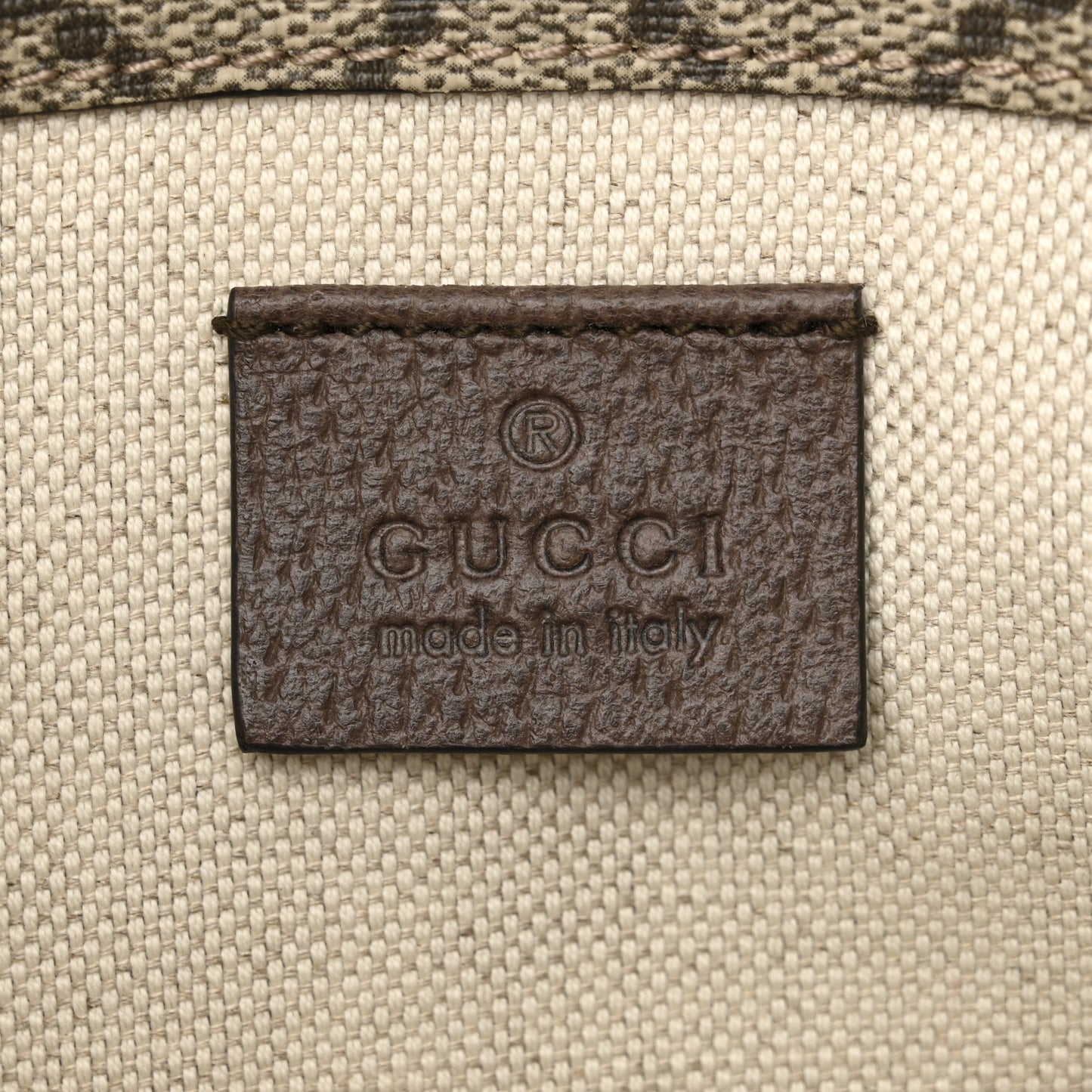 GG Supreme Monogram Neo Vintage Web Belt Bag Brown