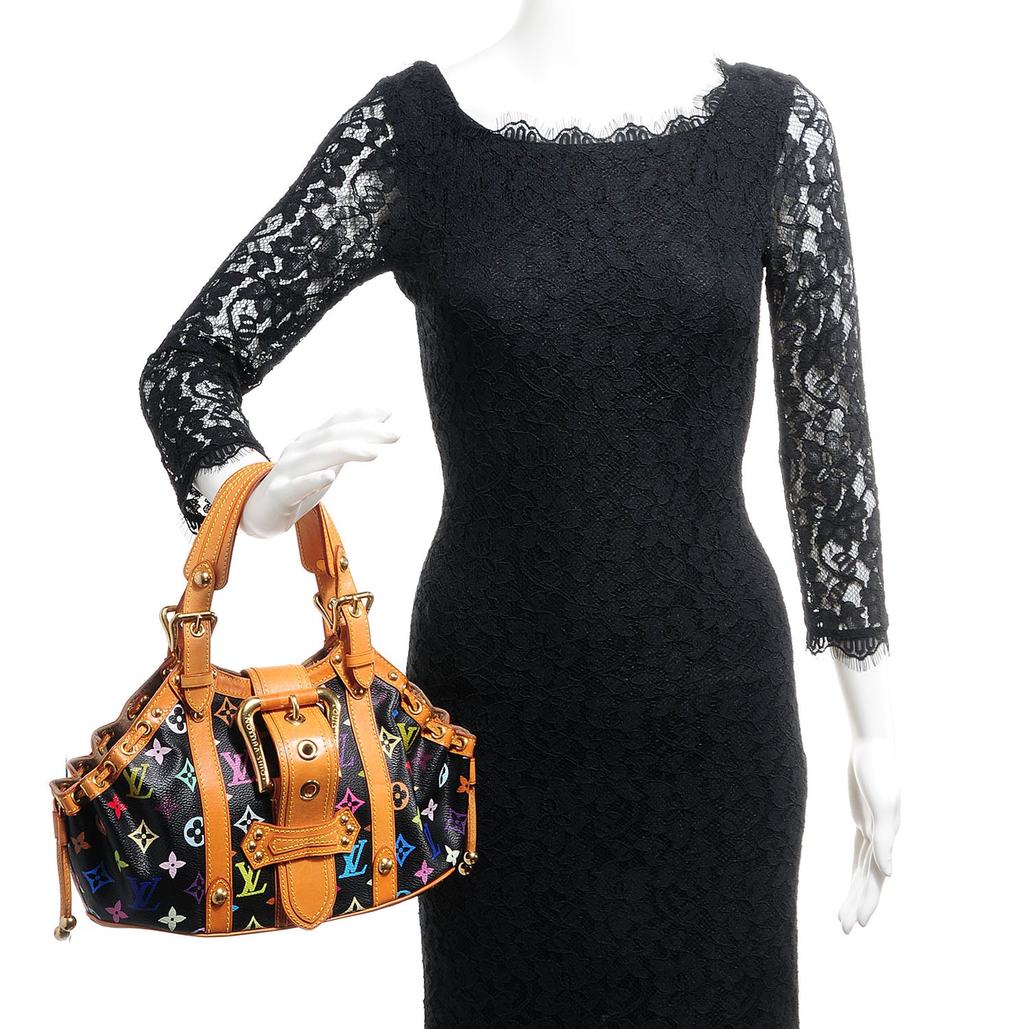 Monogram Multicolor Theda GM Black