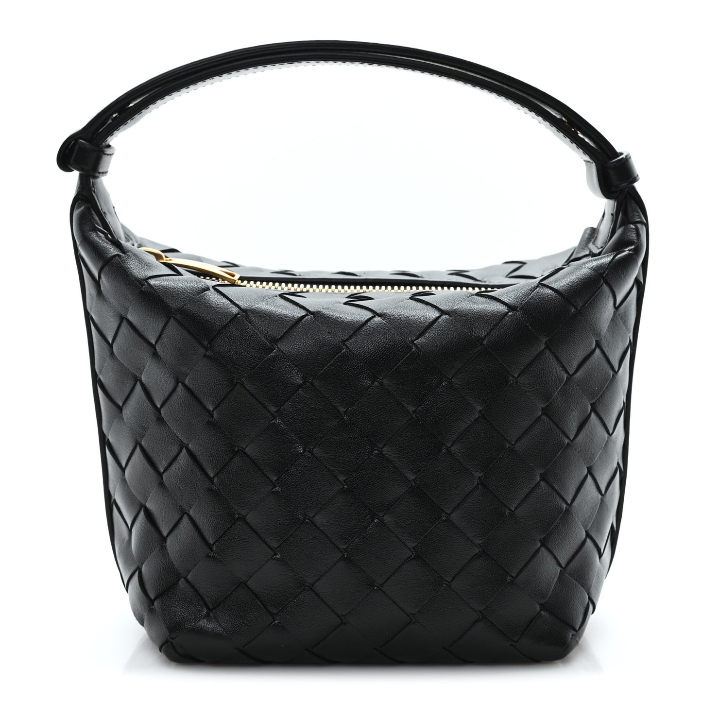 Calfskin Nappa Intrecciato Candy Wallace Black