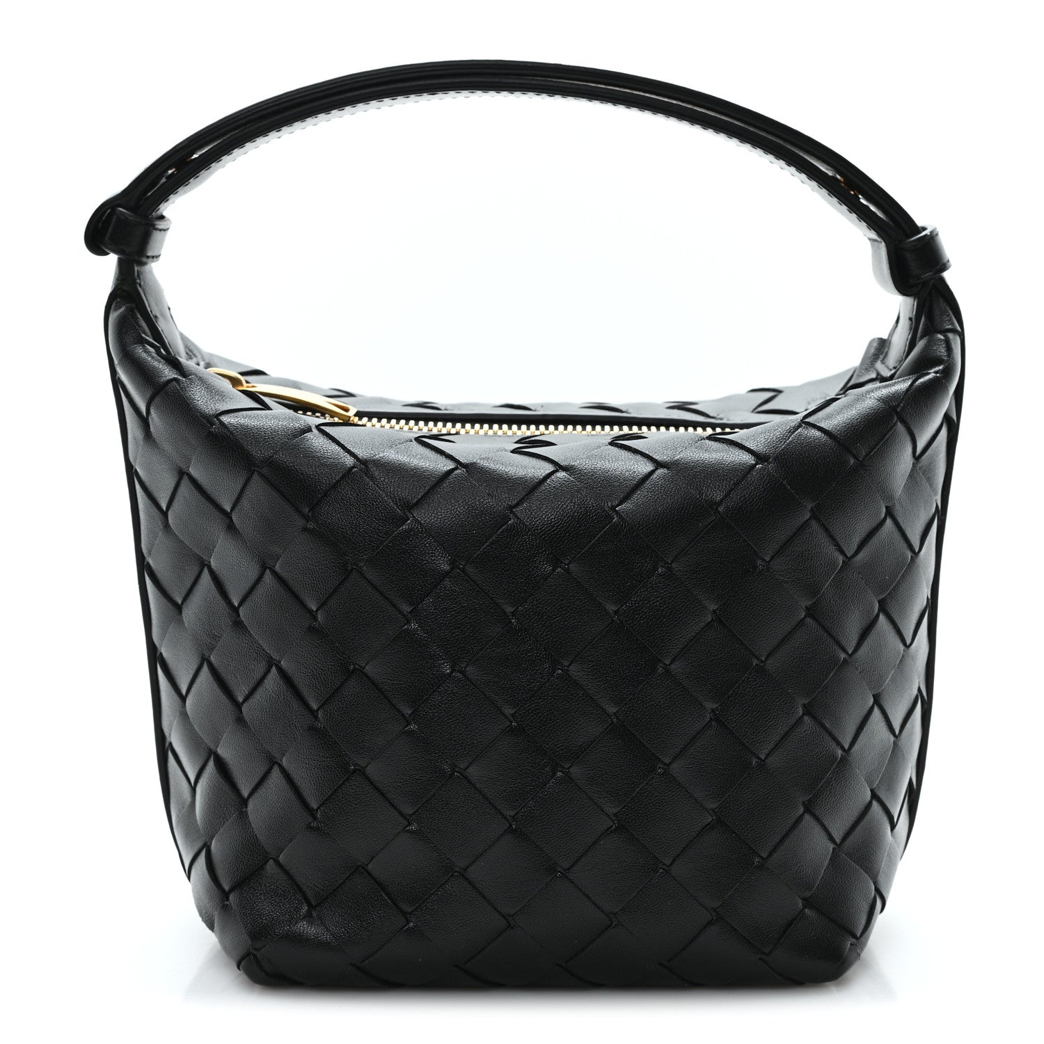 Bottega Veneta Calfskin Nappa Intrecciato Candy Wallace Black 1 of 10