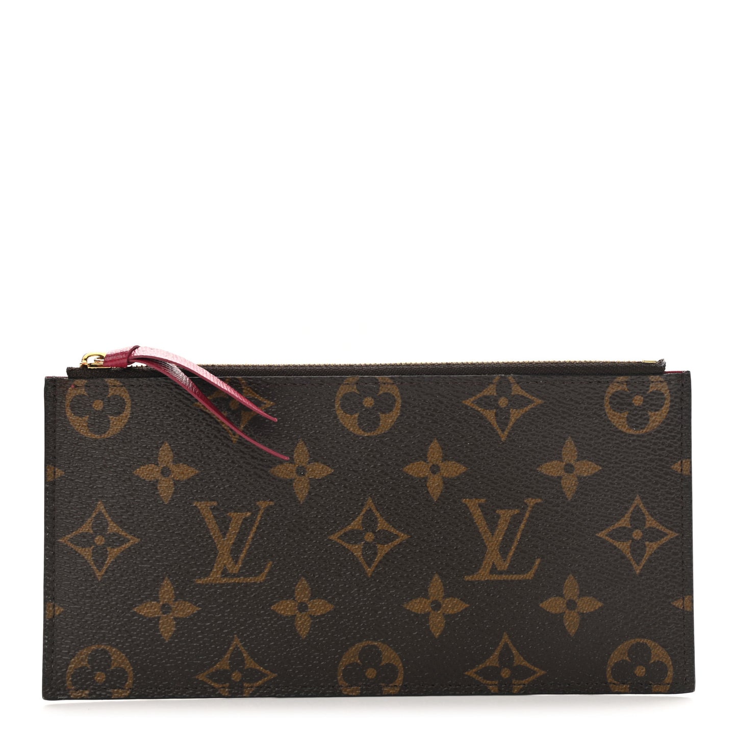 Monogram Felicie Chain Wallet Zippered Insert Fuchsia