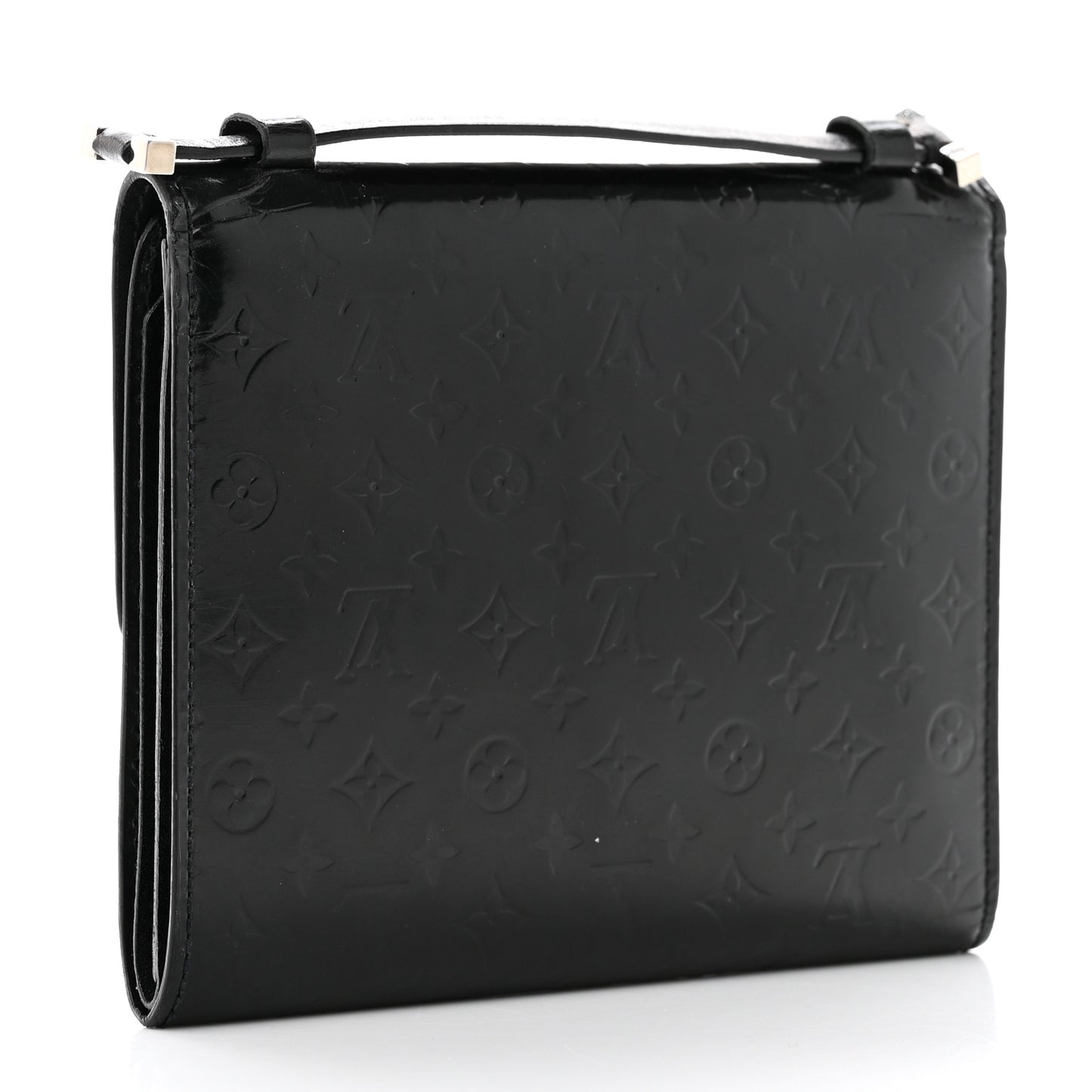 Vernis Glace Anouchka PM Wallet Black