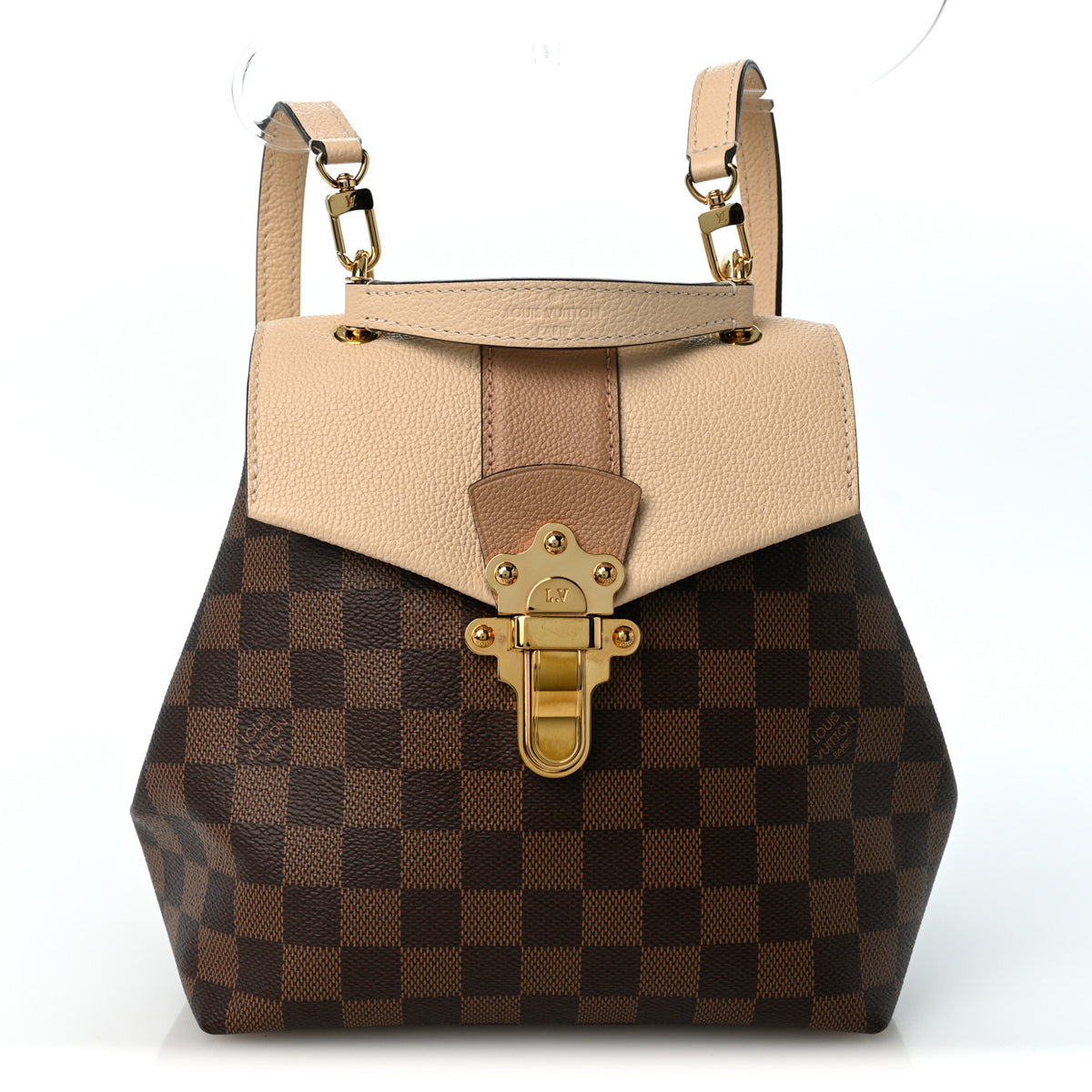 Damier Ebene Clapton Backpack Creme
