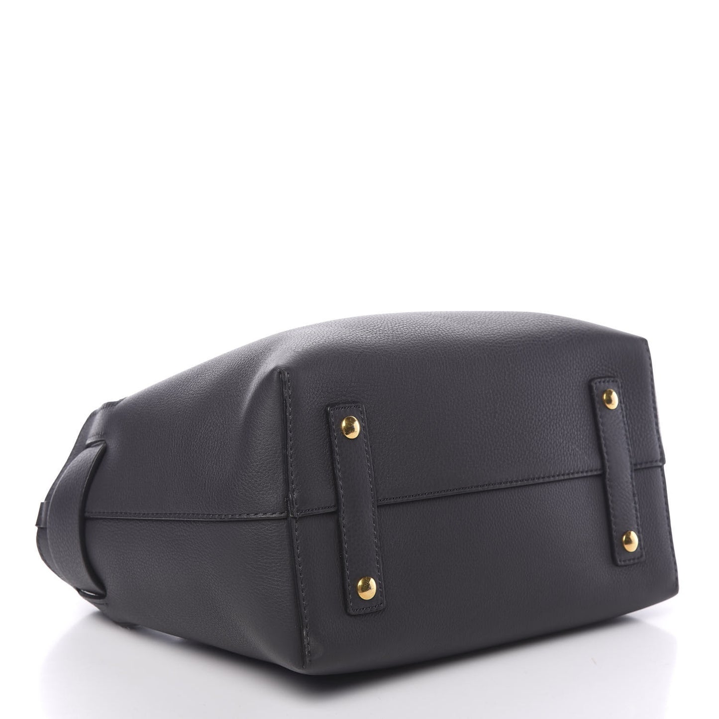 Soft Grain Calfskin Small Belt Bag Charcoal Grey
