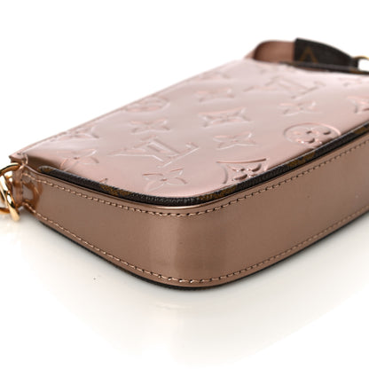 Louis Vuitton Metallic Vernis Mini Pochette Accessories Rose Gold 8 of 9