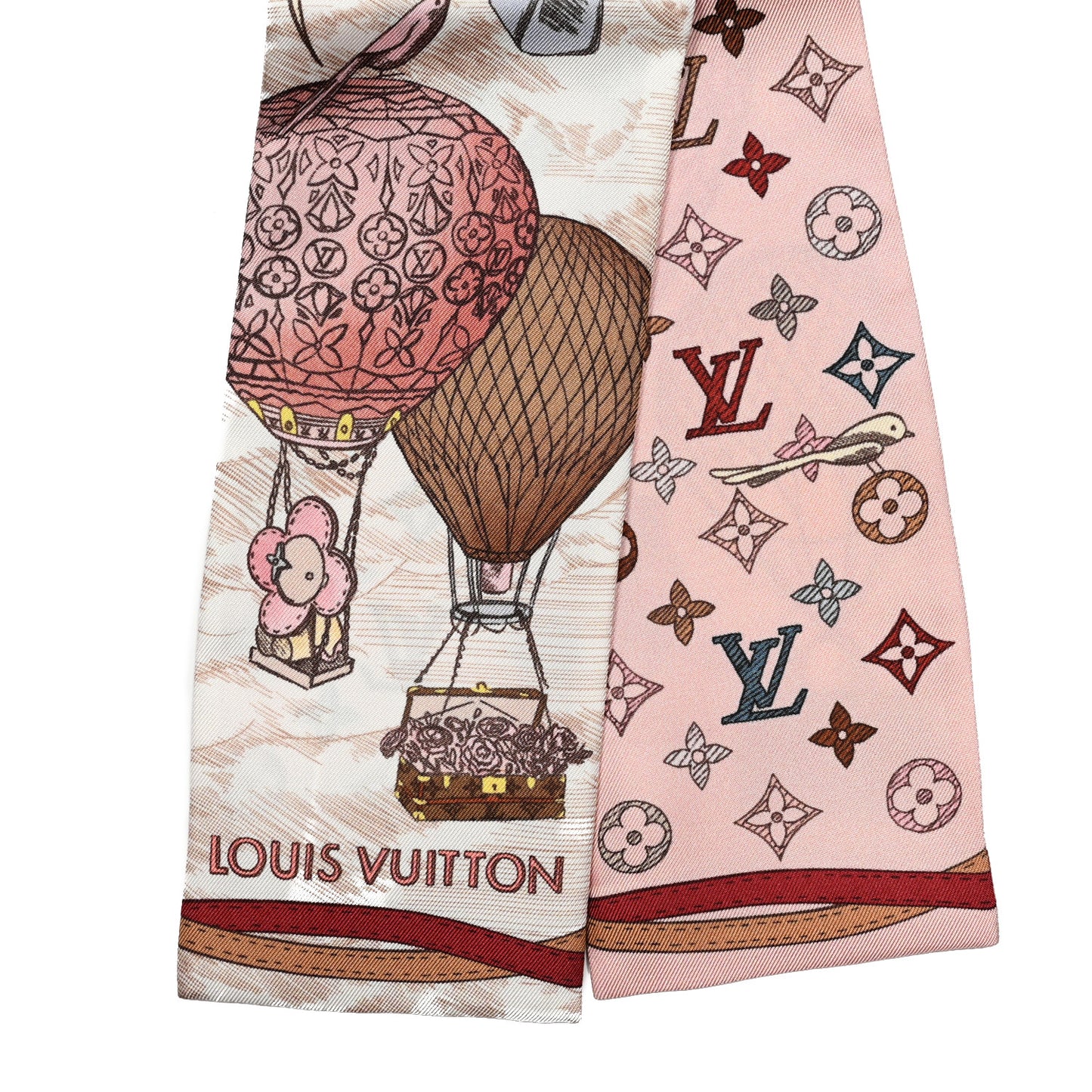 Silk Monogram Up And Away Bandeau Light Pink
