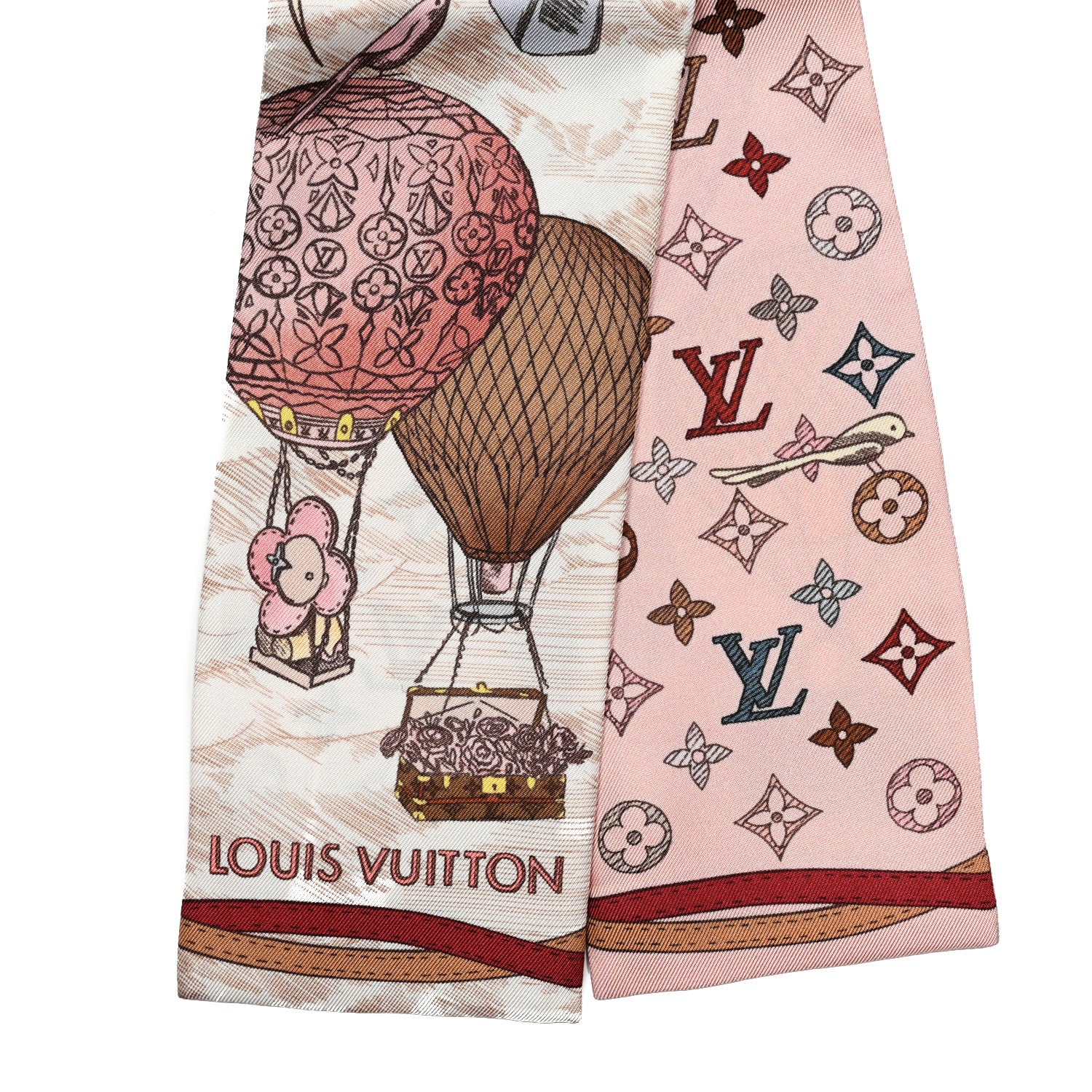 Louis Vuitton Silk Monogram Up And Away Bandeau Light Pink 3 of 4