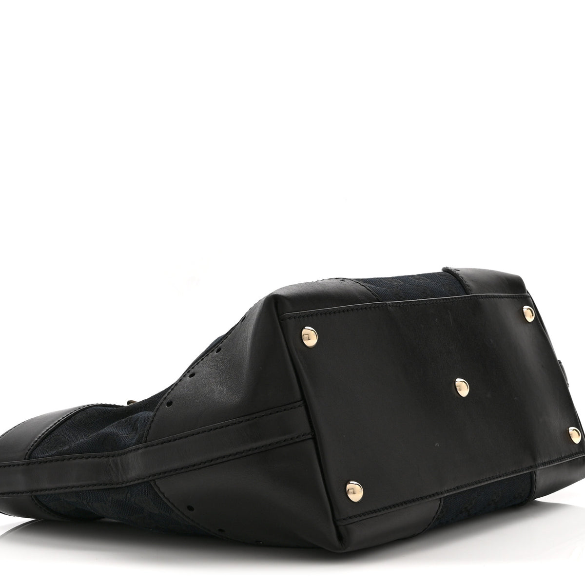 Gucci Monogram Large Punch Tote Black 9 of 10