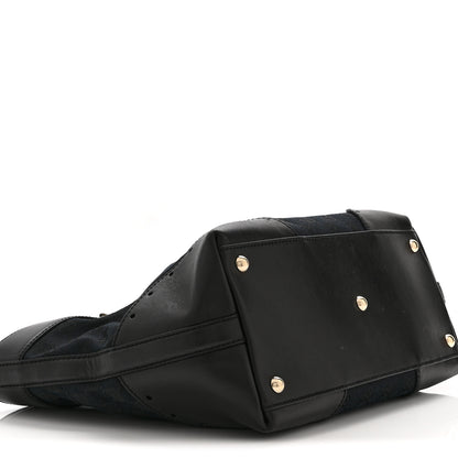 Gucci Monogram Large Punch Tote Black 9 of 10