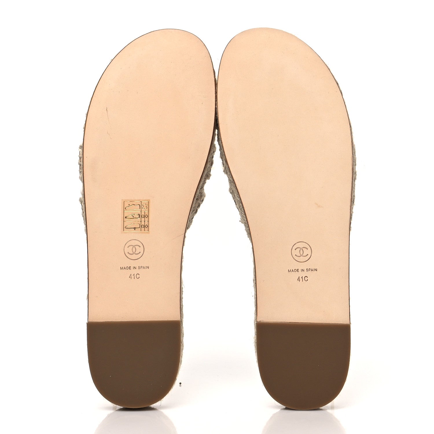 Chanel Lambskin Chain Espadrille Slip On Sandals 41 White 5 of 10