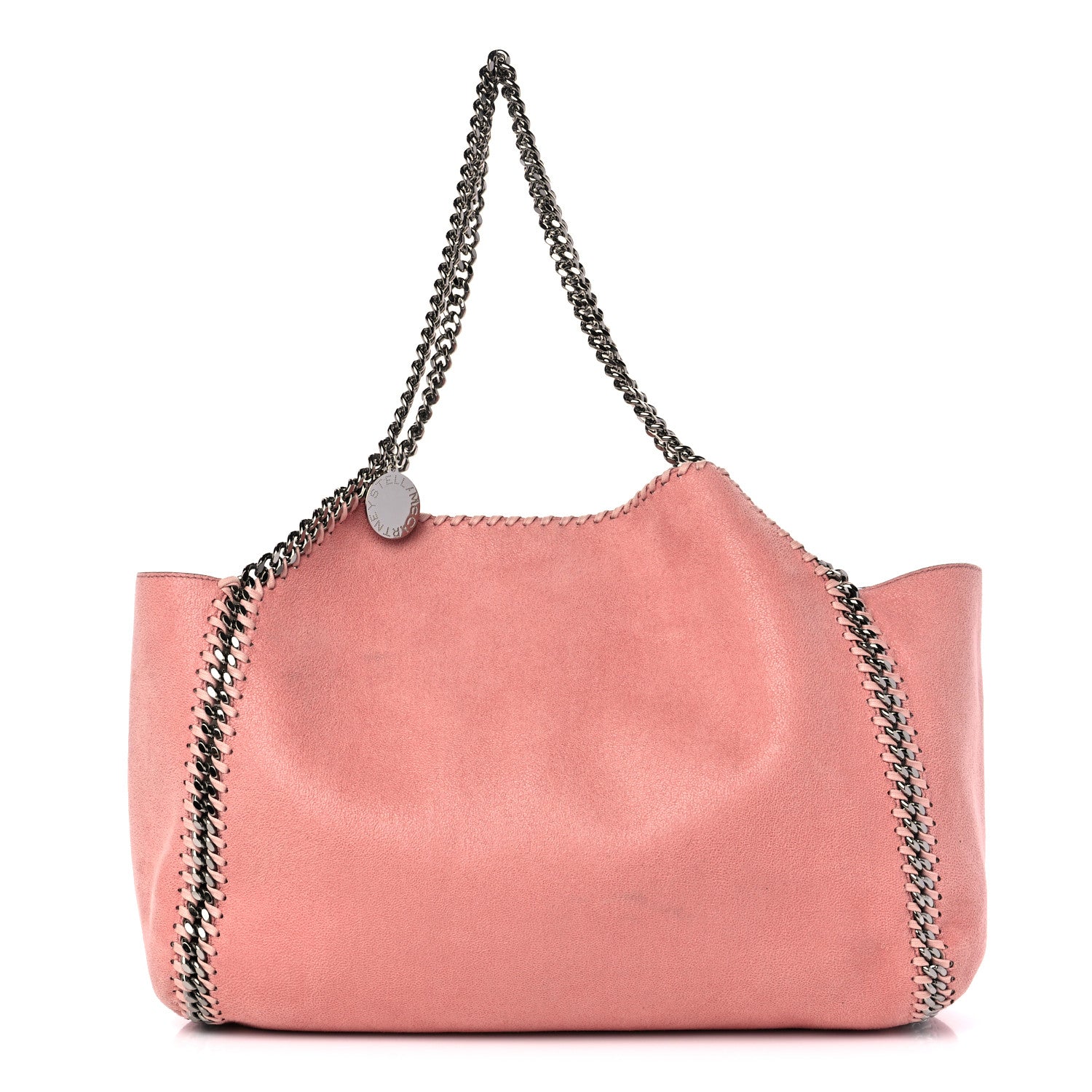 Stella McCartney Shaggy Deer Falabella Reversible Tote Blush Pink Beige 3 of 14