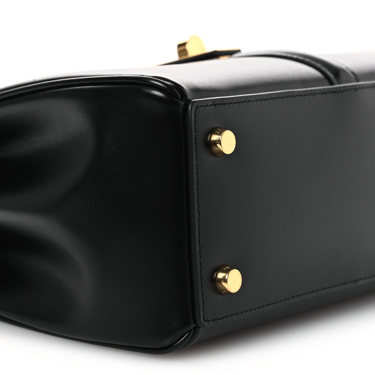 Celine Satinated Calfskin Small 16 Top Handle Bag Black 12 of 15