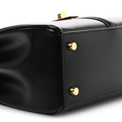Celine Satinated Calfskin Small 16 Top Handle Bag Black 12 of 15