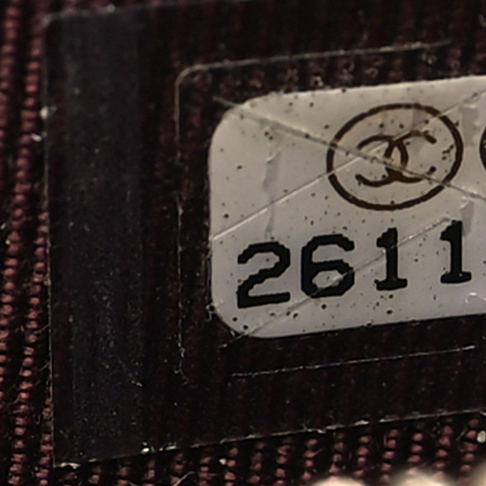 Caviar Quilted Zip Coin Purse Black
