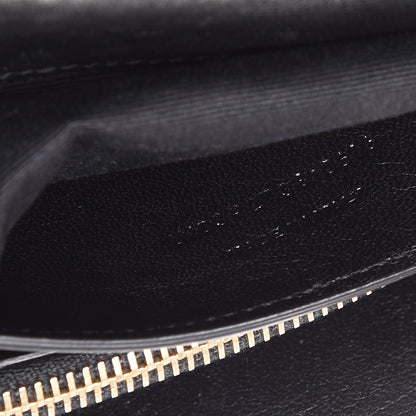 Saint Laurent Sheepskin Matelasse Chevron Monogram Large College Satchel Black 7 of 12
